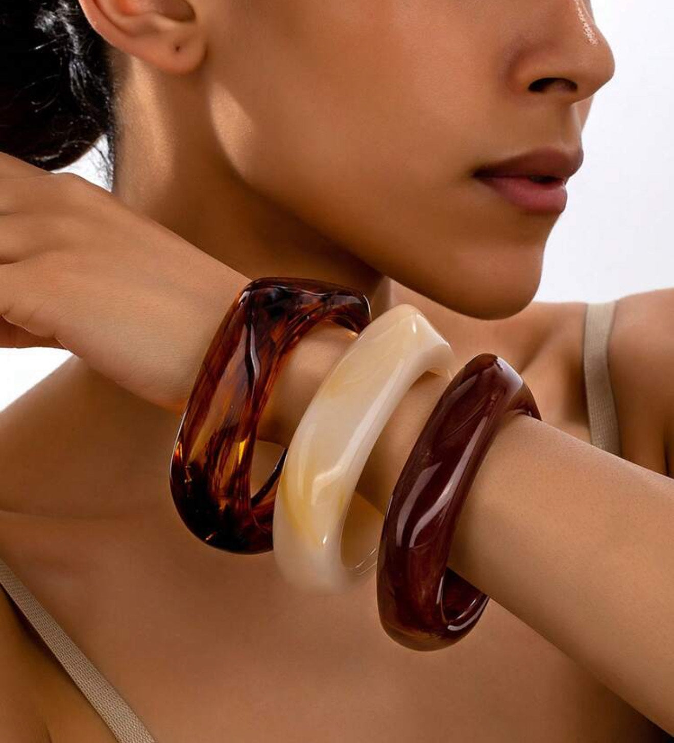 Asymmetrical Acrylic Bracelet