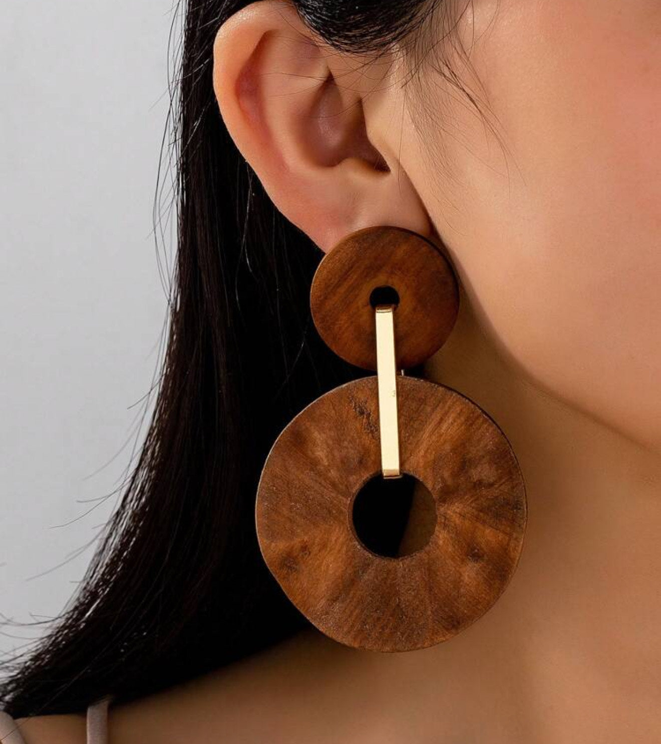 Vintage wooden Earrings