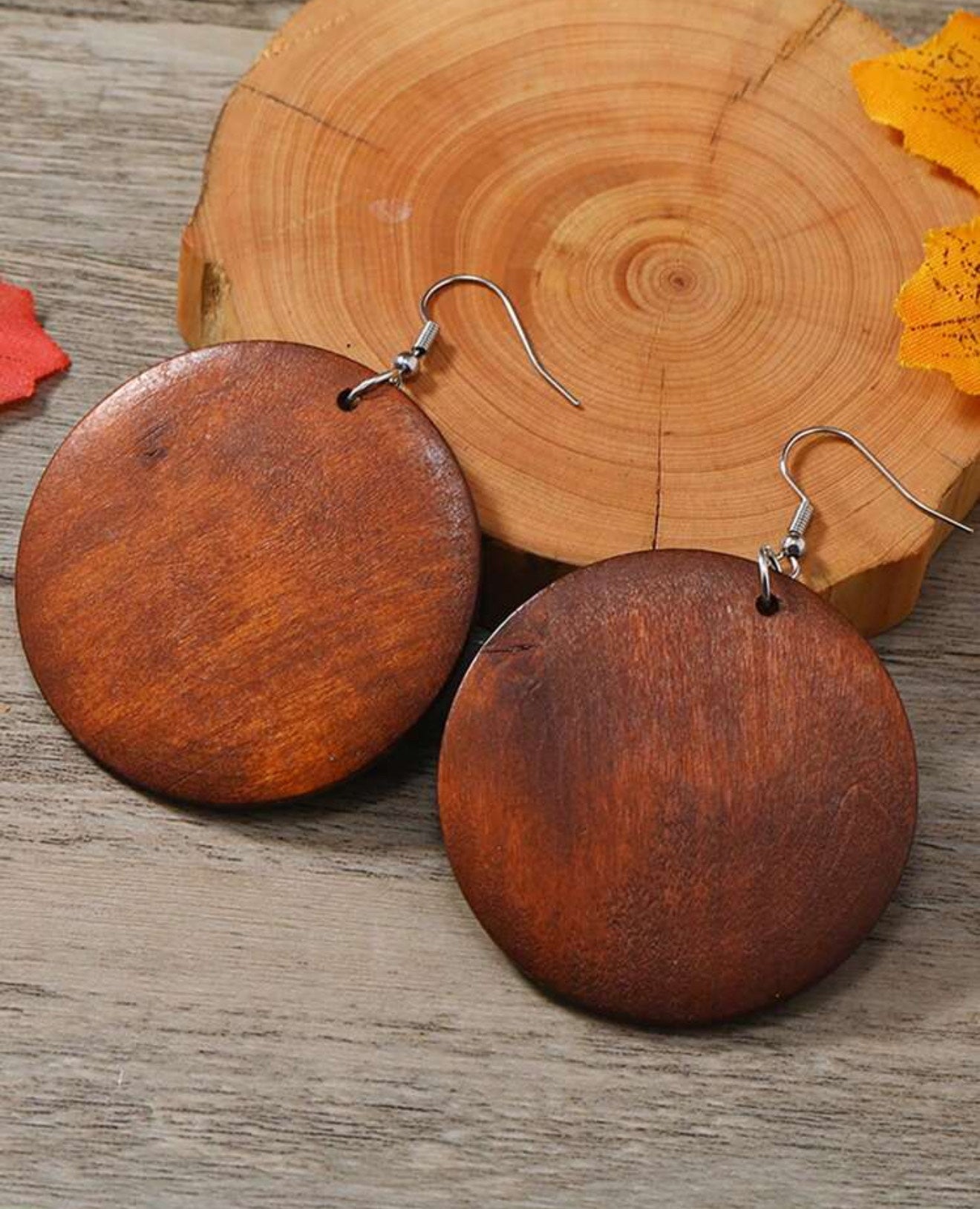 Bohemian wooden Geometric Earrings